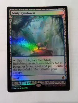 MTG Misty Rainforest Foil - Zendikar Expeditions - MP - Image 1