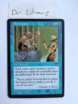1x Propaganda Tempest MTG Great Condition - Image 1