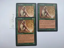 3x Wall of Roots Mirage Plant Wall MTG Great Condition - Image 1