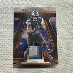 2024 Panini Black Starlight Materials Jahmyr Gibbs /50🔥🔥 - Image 1