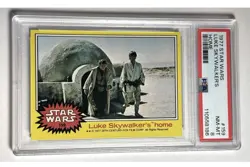 1977 Topps Star Wars 4 Card Lot for Tom, PSA 8 - Image 2