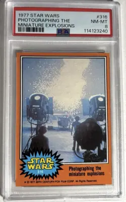 1977 Topps Star Wars 4 Card Lot for Tom, PSA 8 - Image 4