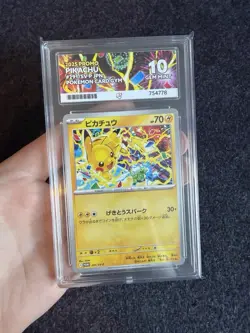 Pokemon 2025 Pikachu Japanese Pokemon Card Gym #291/SV-P ACE 10 Mint Perfect Sub - Image 3