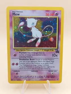 Mew Holo Rare Pokemon Black Star Promo #9 WOTC 1999-2000 - Image 1