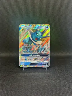 Pokemon Card Vaporeon GX SM172 Black Star Promo Sun Moon Holo Rare - NM - Image 1