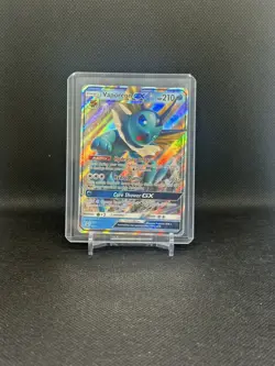 Pokemon Card Vaporeon GX SM172 Black Star Promo Sun Moon Holo Rare - NM - Image 3