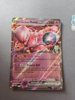 Pokemon TCG Team Rocket's Mewtwo EX Holo Card 216 SVP Black Star Promo - Image 1