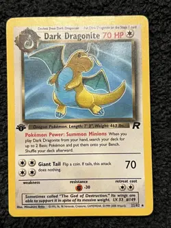 Pokemon Dark Dragonite 1st Edition Team Rocket Non-Holo 22/82 - Image 1