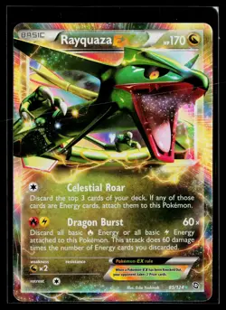 Pokemon TCG Rayquaza EX 85/124 Dragons Exalted Holo Ultra Rare LP - Image 1