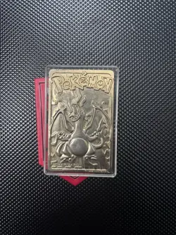 Charizard Pokemon 23K Gold Plated Trading Card Burger King 1999 - Image 1