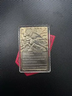 Charizard Pokemon 23K Gold Plated Trading Card Burger King 1999 - Image 2