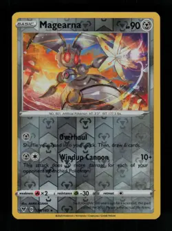 Magearna 128/185 Holo Rare Vivid Voltage Pokemon Reverse Holo Near Mint - Image 1