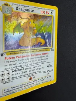 Pokemon Dragonite 4/62 Fossil Rara Holo Prima Edizione Wizards ITA Carte Vintage - Image 4