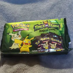 2023 Pokemon BOOster Bundle Trick or Trade Treat New Sealed 50 PROMO Packs - Image 1