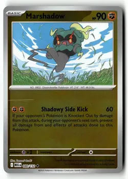 Marshadow 080/132 Uncommon Mega Evolution Pokemon Reverse Holo Near Mint - Image 1