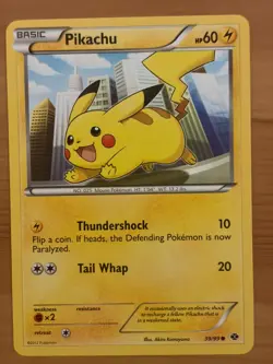 Pikachu 39/99 Regular Common LP - Next Destinies 2012 - Pokemon TCG - Image 1