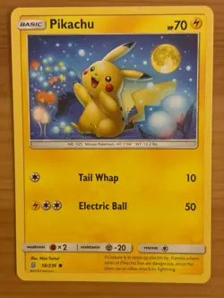 Pikachu 56/236 Regular Common LP - Unified Minds 2019 - Pokemon TCG - Image 1