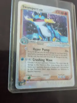 Pokemon Swampert EX 95/95 Team Magma vs Team Aqua 2004 Rare Card TCG - Image 3