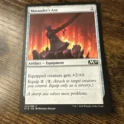 MTG Marauder's Axe Core Set 2019 240/280 Regular Common - Image 1