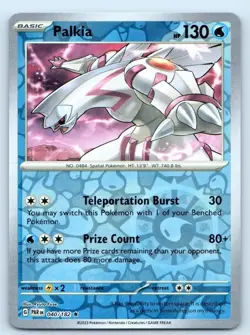 Palkia 040/182 Rare Paradox Rift Pokemon Reverse Holo Near Mint - Image 1