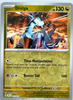 Dialga 135/191 Rare Surging Sparks Pokemon Reverse Holo Near Mint - Image 1