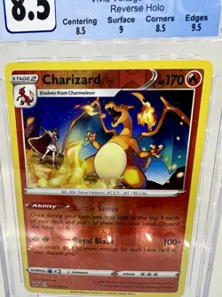 2020 Pokemon Charizard 25/185 Vivid Voltage CGC 8.5 - Reverse Holo GRAIL! - Image 2