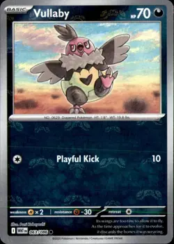 Vullaby (Master Ball Pattern) 063/086 Holo C Pokemon White Flare - Image 1
