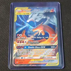 Reshiram & Charizard GX TAG TEAM Pokemon TCG 20/214 Unbroken Bonds Holo ENG 2019 - Image 1