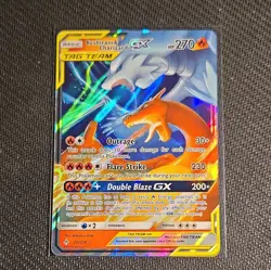 Reshiram & Charizard GX TAG TEAM Pokemon TCG 20/214 Unbroken Bonds Holo ENG 2019 - Image 3