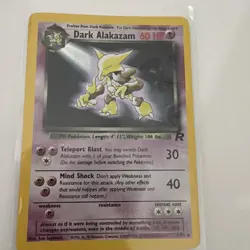 Pokemon TCG Dark Alakazam 1/82 Holo Rare Unlimited WOTC Team Rocket - Excellent - Image 2