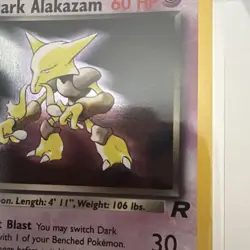 Pokemon TCG Dark Alakazam 1/82 Holo Rare Unlimited WOTC Team Rocket - Excellent - Image 3