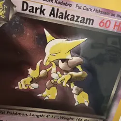 Pokemon TCG Dark Alakazam 1/82 Holo Rare Unlimited WOTC Team Rocket - Excellent - Image 4