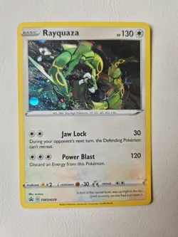 Rayquaza SWSH029 Cosmos Holo Pokemon Promo NM - Image 1