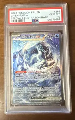 2023 POKEMON PAL EN-PALDEA EVOLVED SPECIAL ILLUSTRATION RARE CHIEN-PAO EX PSA 10 - Image 1