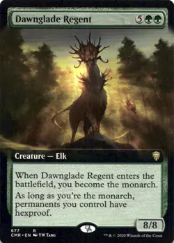 MTG Dawnglade Regent (Extended Art) (677) | NM | Commander Legends (CMR) - Image 1