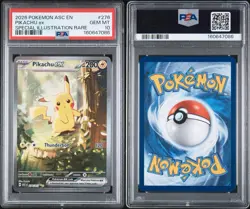 2026 POKEMON ASC EN-ASCENDED HEROES SPECIAL ILLUSTRATION RARE PIKACHU EX PSA 10 - Image 3