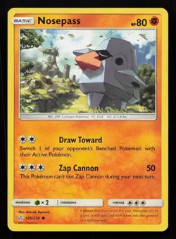 Nosepass 106/236 Common Cosmic Eclipse Pokemon NM - Image 1