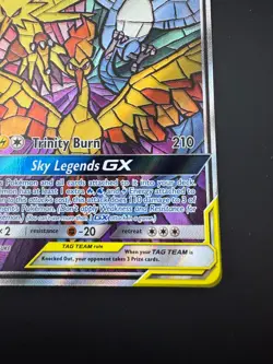 Pokemon TCG Moltres Zapdos Articuno GX SM210 Stained Glass Promos Holo - Image 5