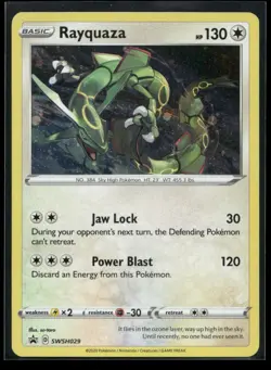 Rayquaza SWSH029 Holo Sword & Shield Promo NM/M Pokemon - Image 1