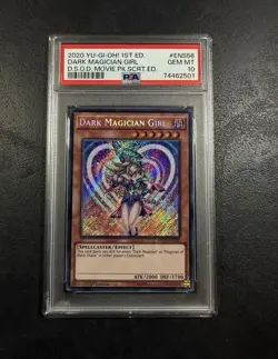 2020 Yu-Gi-Oh! Dark Magician Girl MVP1-ENS56 Secret Rare 1st Edition PSA 10 - Image 1
