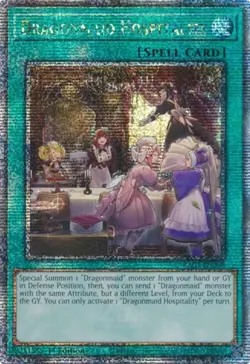 Yugioh! LP Dragonmaid Hospitality - RA03-EN068 - Quarter Century Secret Rare - 1 - Image 1