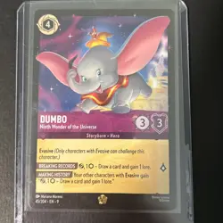 Disney Lorcana Fabled - Dumbo - Ninth Wonder of the Universe Legendary 45/204 NM - Image 1