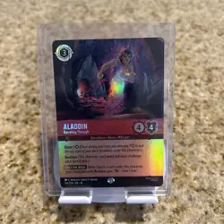 Disney Lorcana-Whispers in the Well-Aladdin-Barreling Through-#216-Epic Holo-NM - Image 1