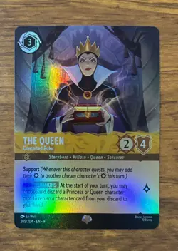 Disney Lorcana Fabled - The Queen - Conceited Ruler- Epic - 205/204 Holo - Image 1