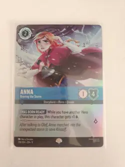 Anna Braving The Storm Disney Lorcana Mint Condition 218/204 Holo Cold Foil - Image 1