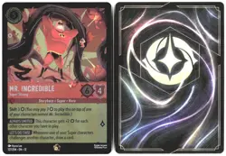 Disney Lorcana TCG Mr. Incredible Super Strong 127/204 Foil Wilds Unknown - Image 3