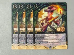 Disney Lorcana Woody, Jungle Guide Non foil Promo 53/P3 playset (4) - Image 1
