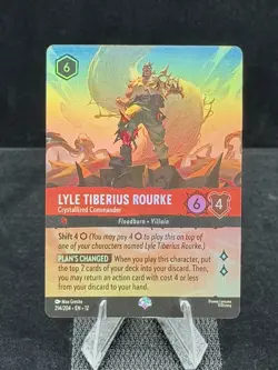 Disney Lorcana-Wilds Unknown-Lyle Rourke-Crystallized Commander-#214-Epic-M/NM - Image 1