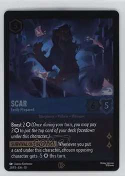 2025-Current Disney Lorcana - P3 Promos Scar Easily Prepared #21/P3 - Image 1
