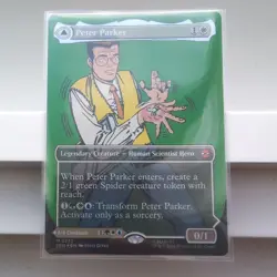 Peter Parker (0232) (Borderless) Marvel's Spider-Man Foil - NM - SPM Ships now! - Image 1